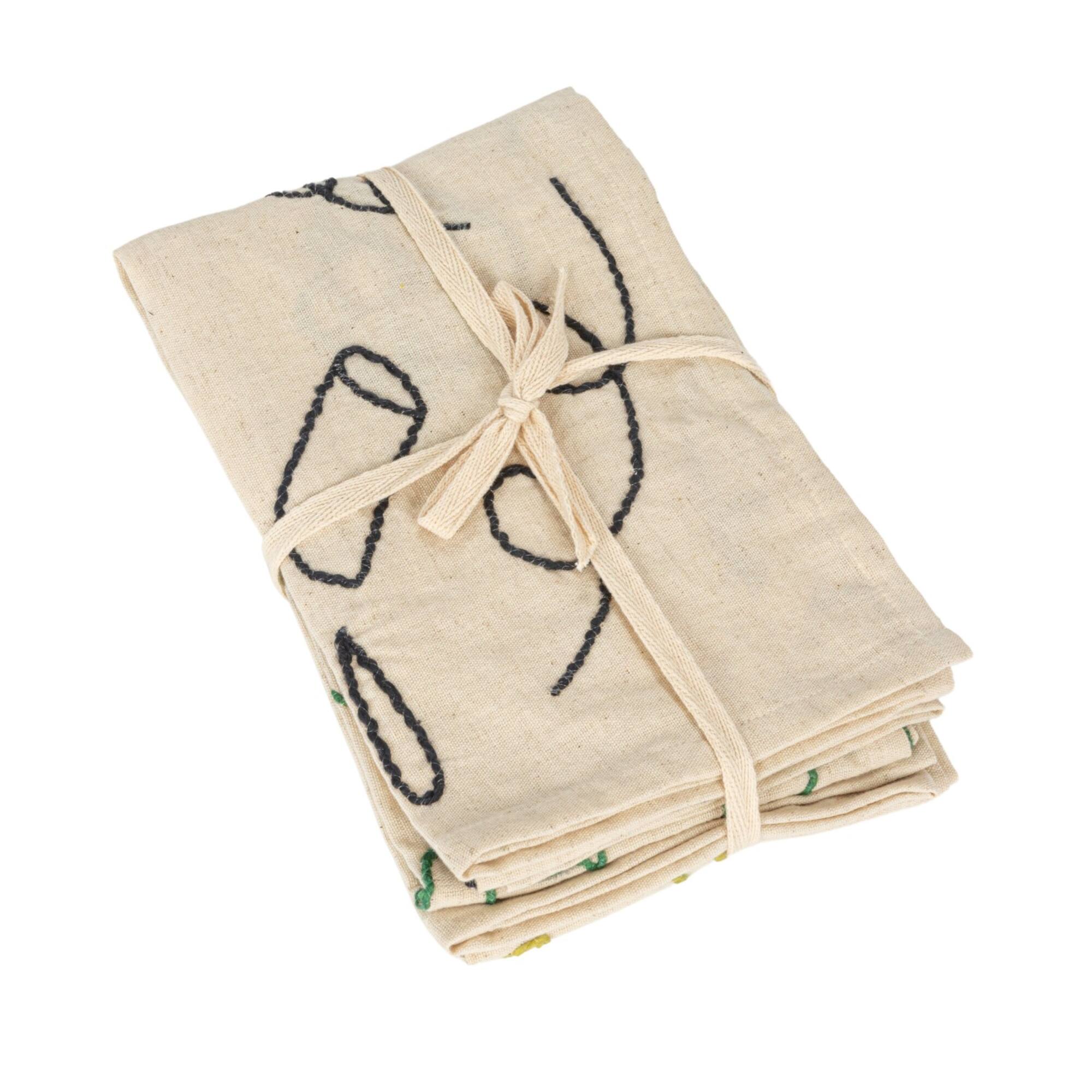 Hello Honey® Fruit, Garden & Wine Cotton & Linen Tea Towels, 3ct.